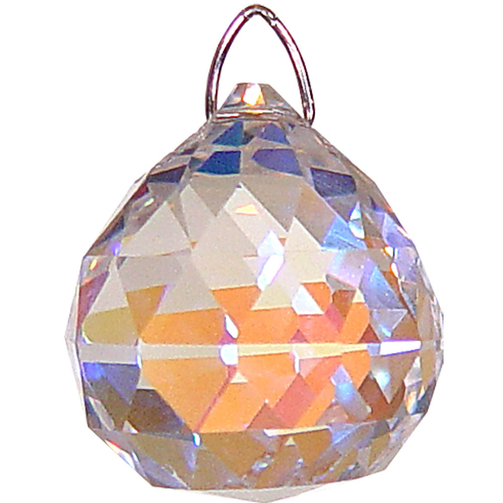 Aurora Borealis Crystal Prism Sphere 20mm