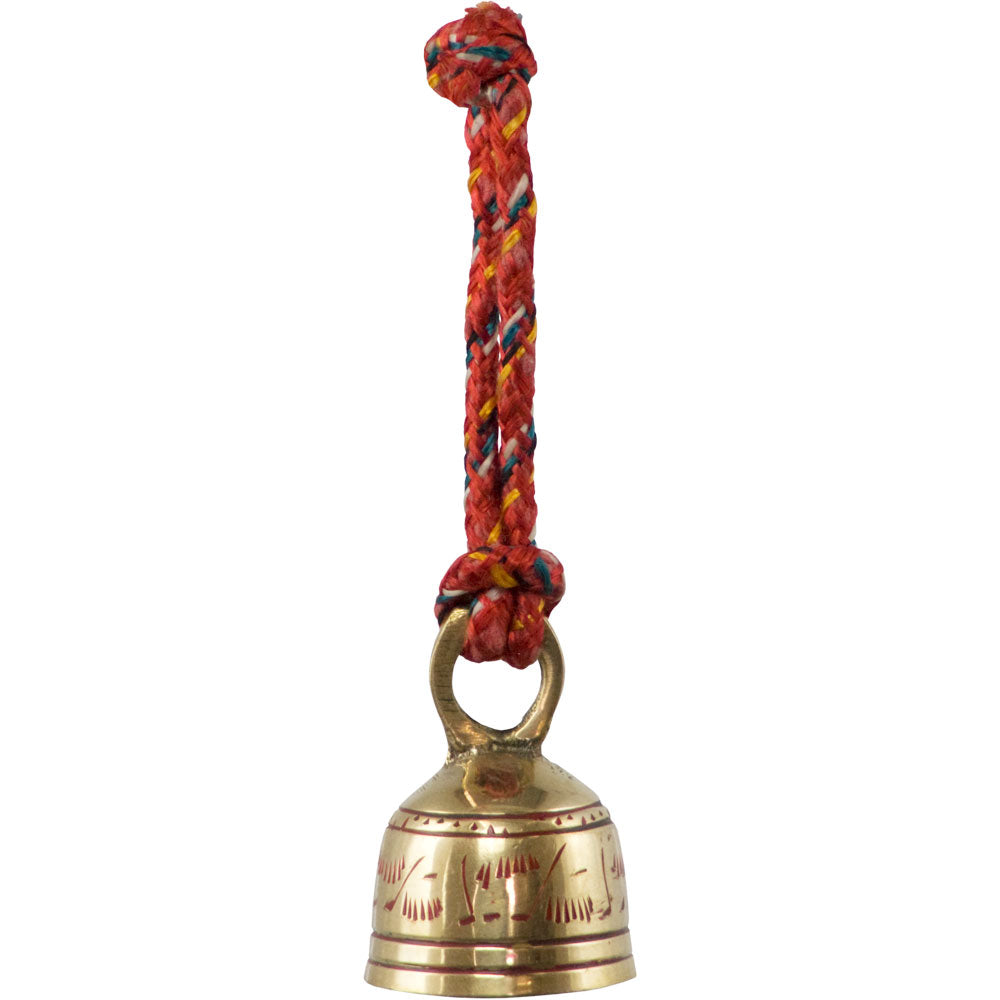 Brass Altar Bell with red cord
