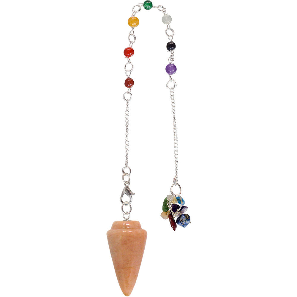 Pendulum - Chakra Chain Carved Moonstone P37