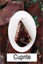 Cuprite Wrapped Pendant