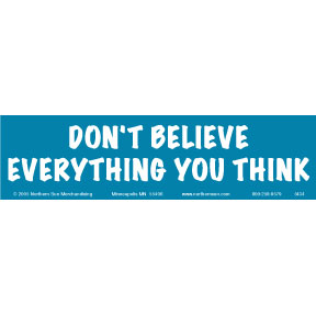 Dont Believe Bumper Sticker (H-3)