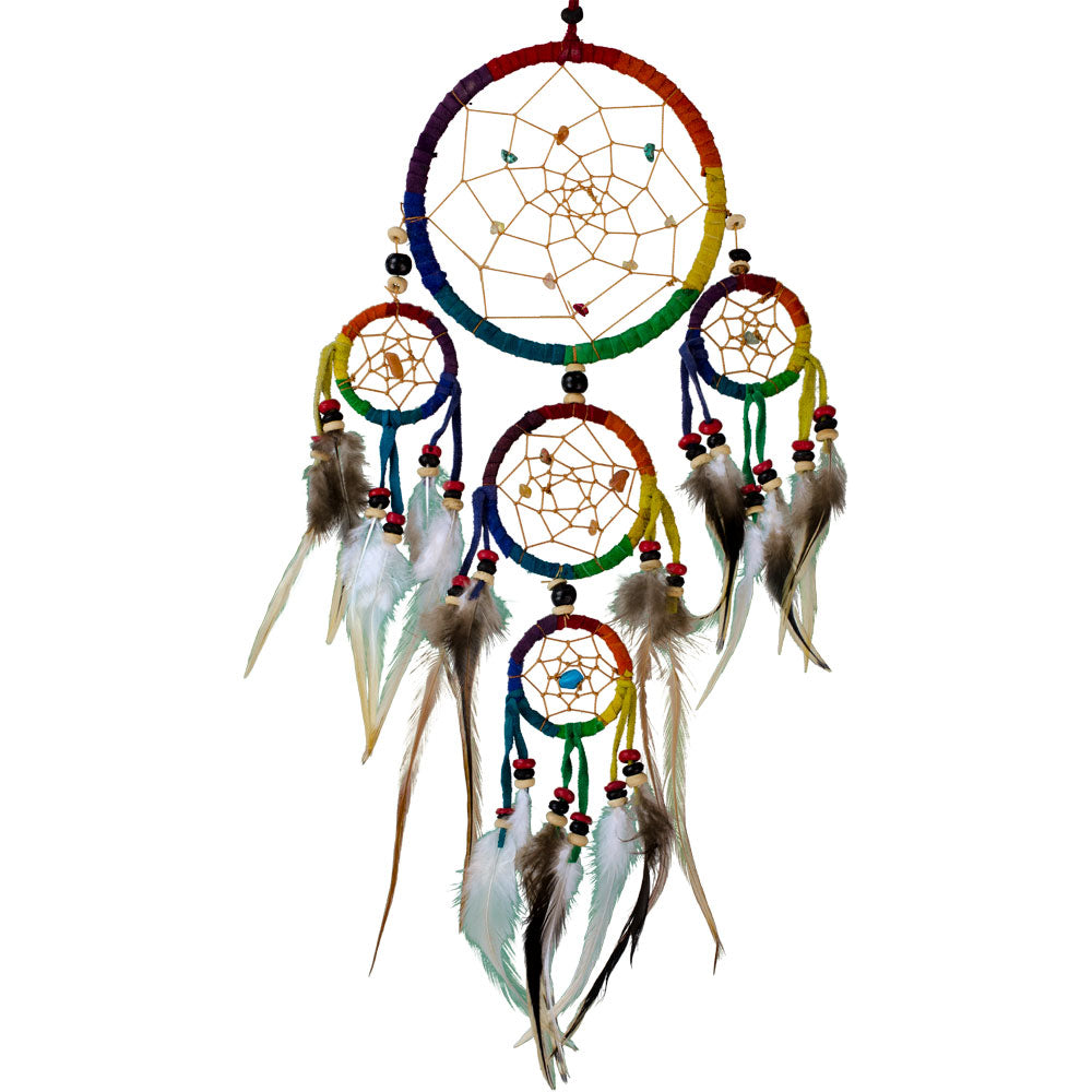 Dreamcatcher Leather Rainbow