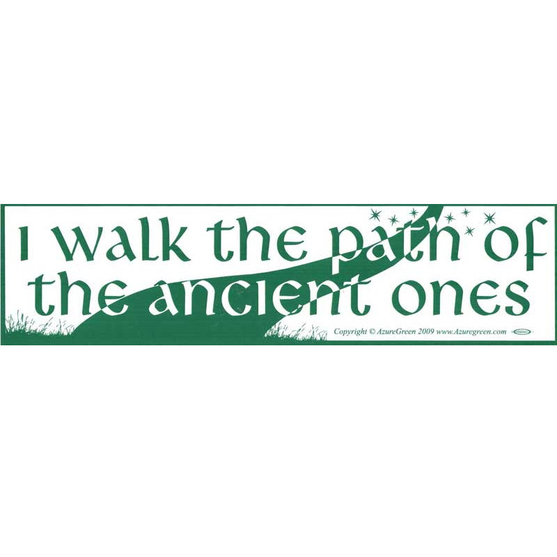 Walk Ancient Path  Bumper Sticker (A-5)