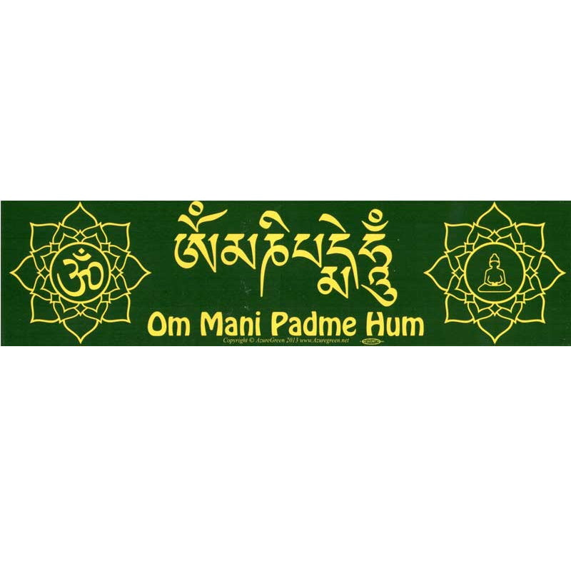 OM Mani Padme Hum Bumper Sticker (N-6)