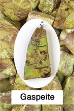 Gaspeite Wrapped Pendant
