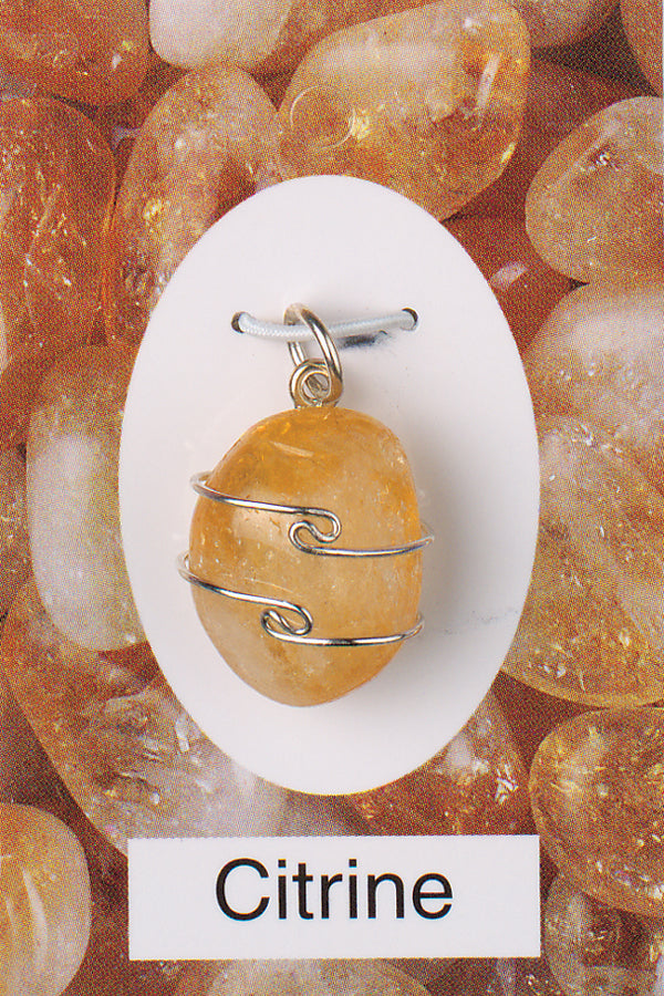 Citrine Wrapped Pendant