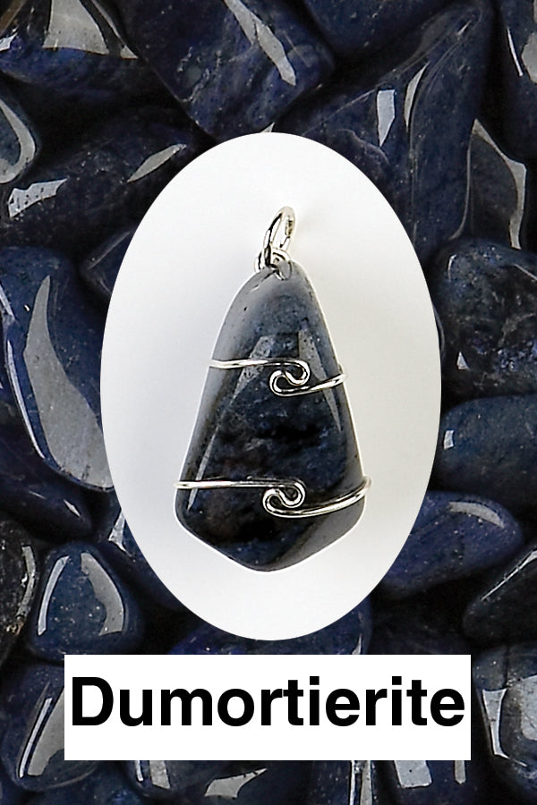 Dumortierite Wrapped Pendant