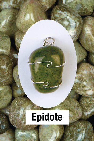 Epidote Wrapped Pendant