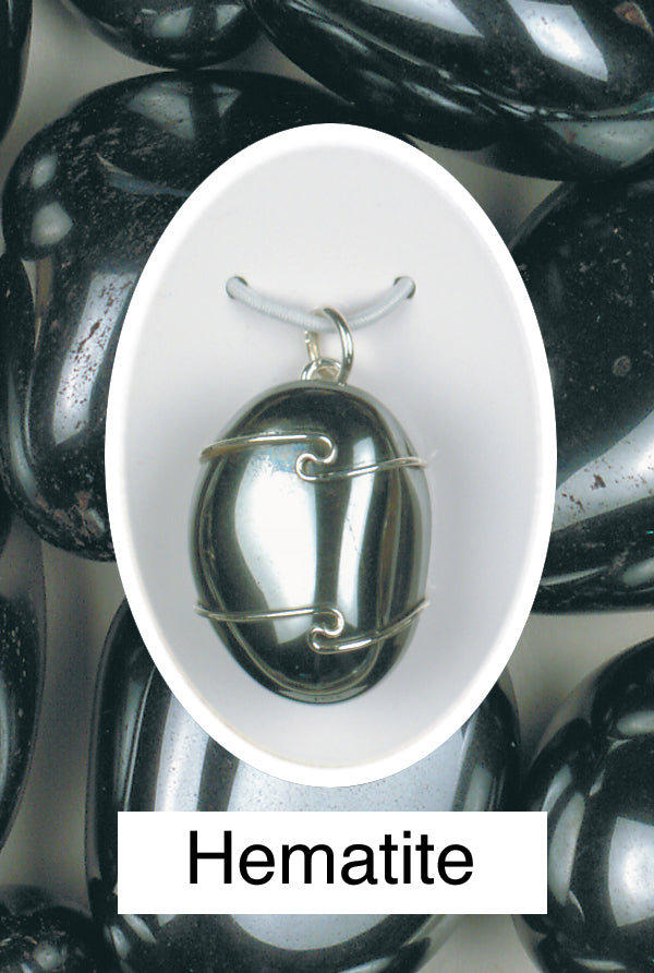 Hematite Wrapped Pendant