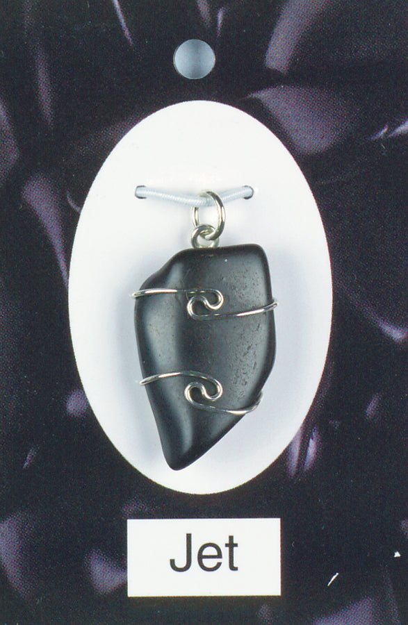 Jet Wrapped Pendant