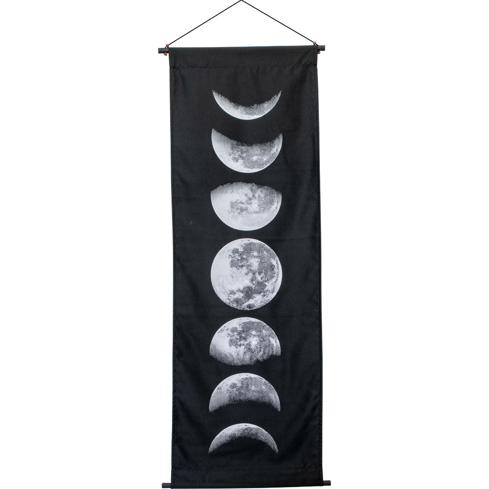 Moon Phases Cotton Banner