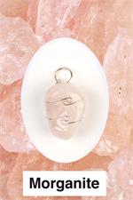 Morganite Wrapped Pendant