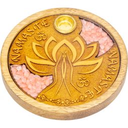 Etched Incense Burner - Rose Quartz