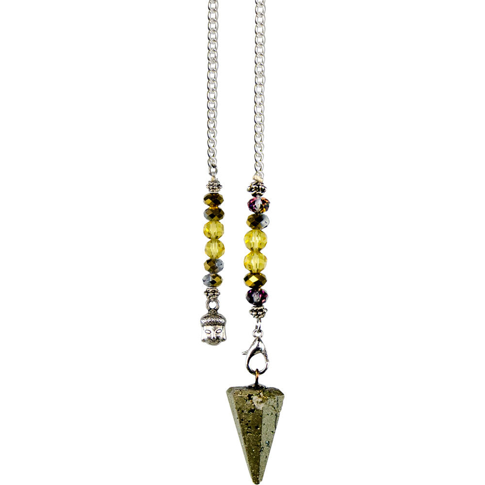 Pyrite Pendulum with Buddha (P24)