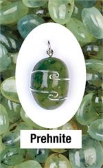 Prehnite Wrapped Pendant