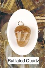 Quartz- Rutilated Wrapped Pendant