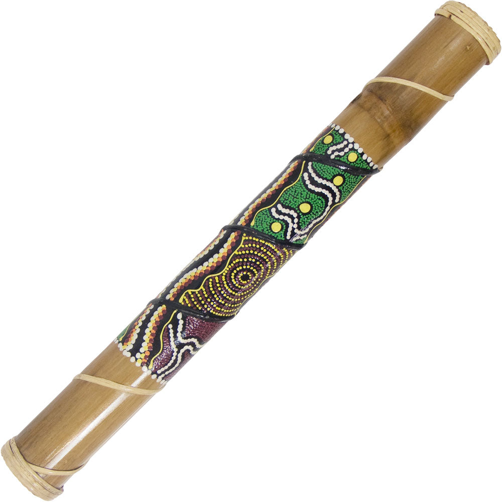 Rainstick Large Dot Painted 20"