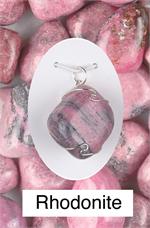 Rhodonite Wrapped Pendant