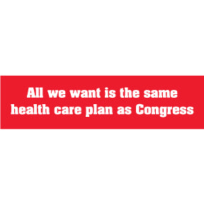 Congress Health Care Bumper Sticker (G-8)
