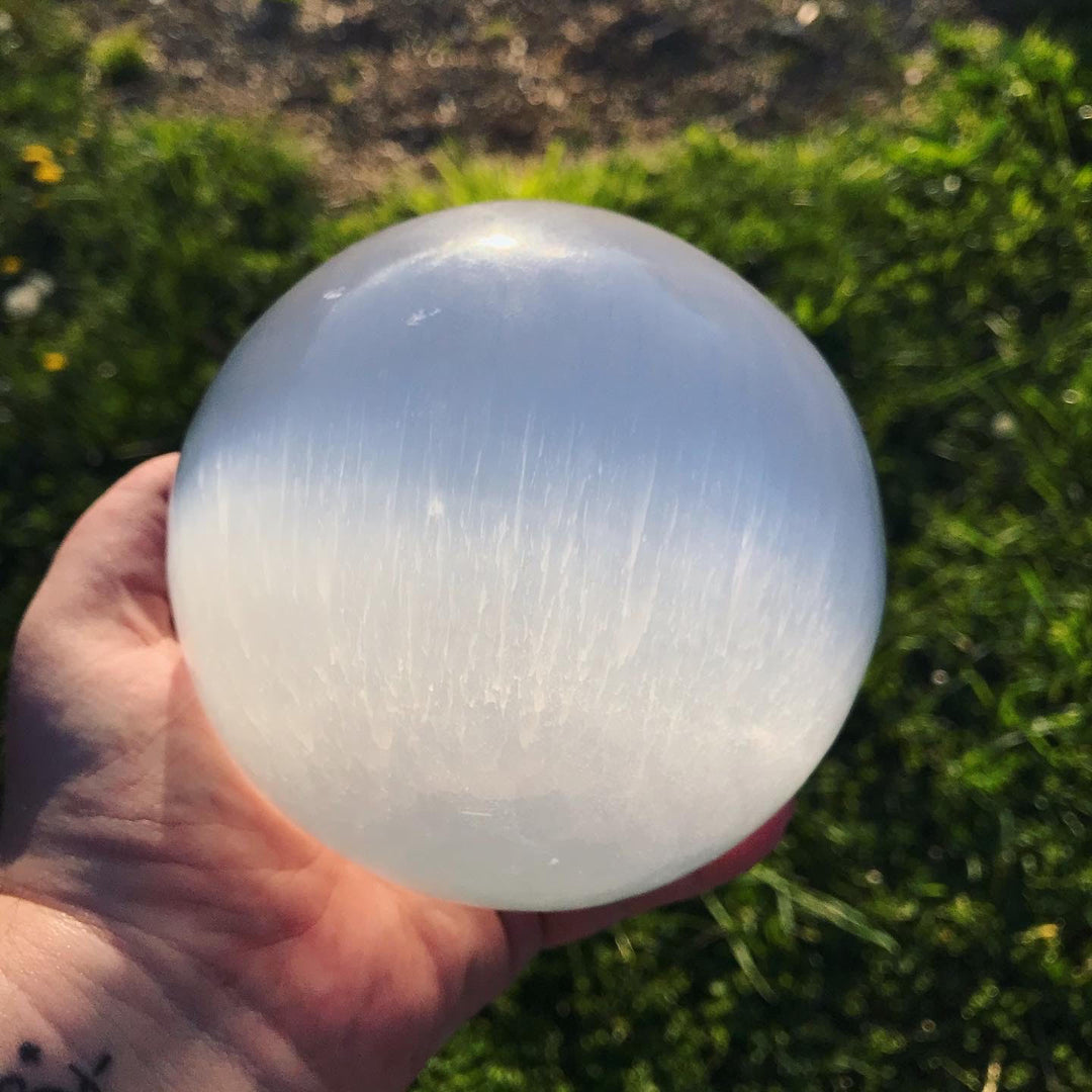 Selenite Sphere-5-inch