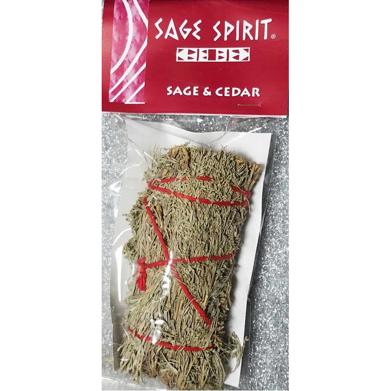 Desert Sage & Cedar smudge stick 5"