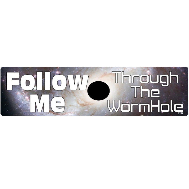 (CLEARANCE) Through The Wormhole Bumper Sticker
