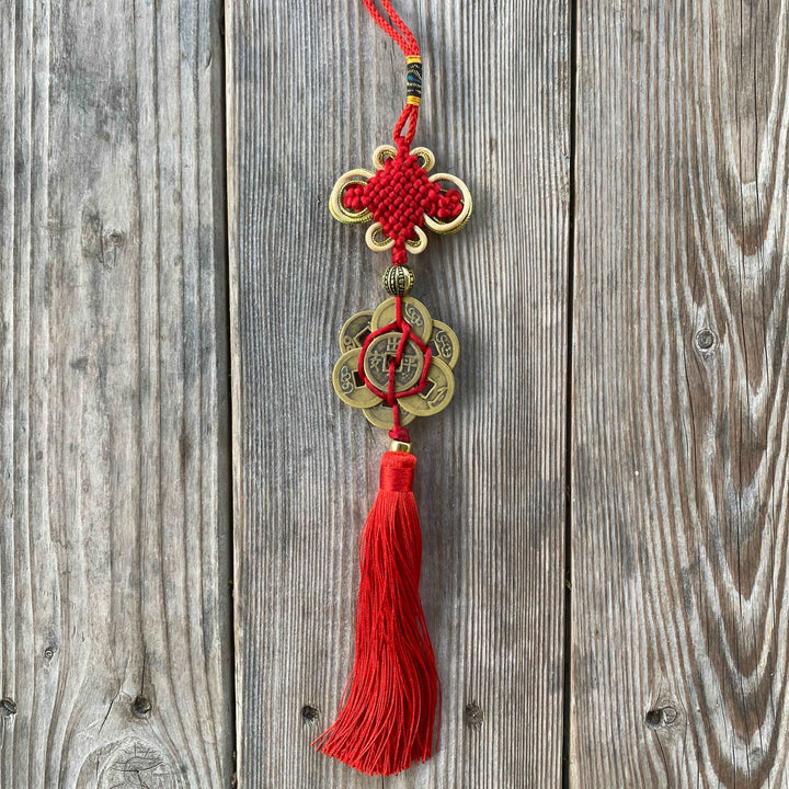 7-Coin Feng Shui Wall Hanging