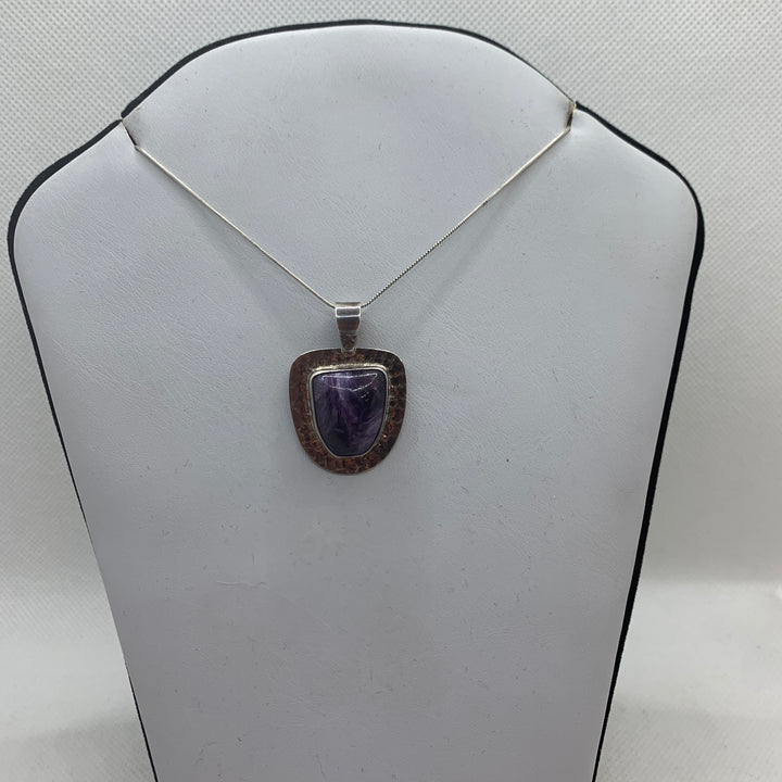 Charoite Pendant SS