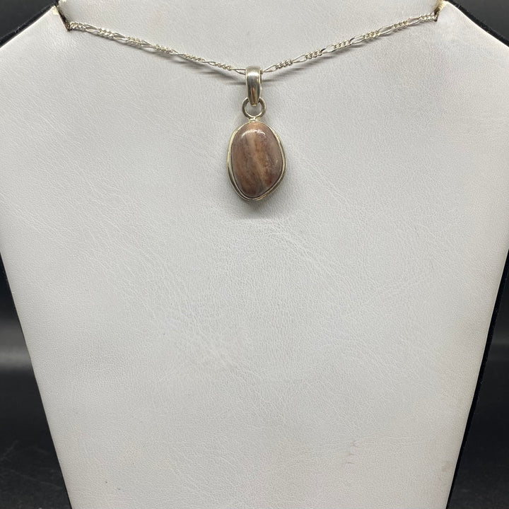 Porcelain Jasper SS Pendant-TM1618