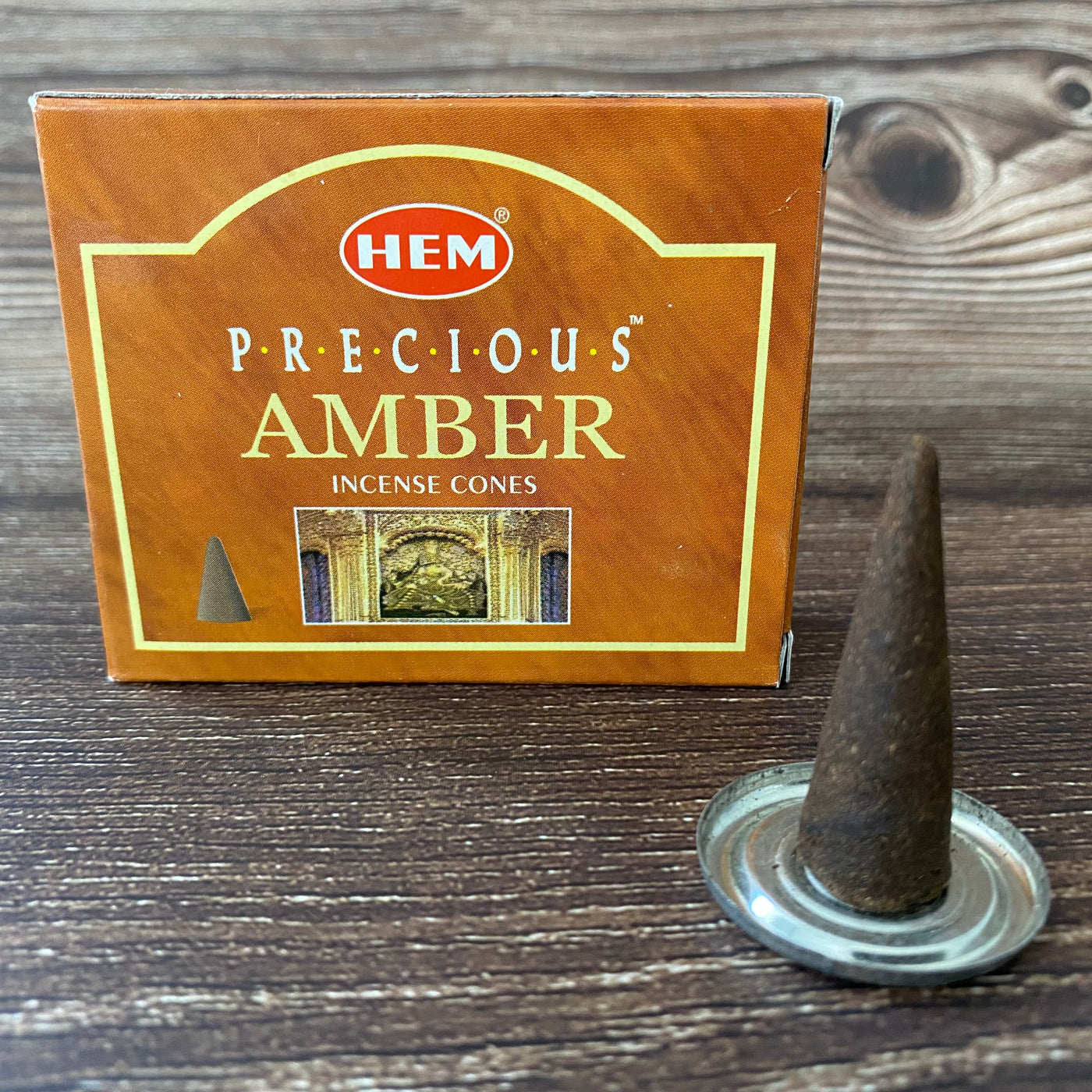 HEM - Precious Amber Cone Incense (10 pack)