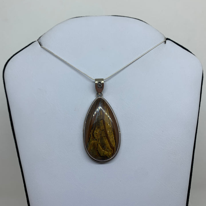 Tiger Iron Pendant SS P7