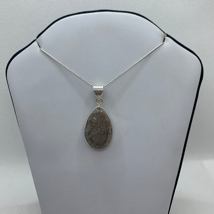 Mushroom Jasper SS Pendant-PD4 P9