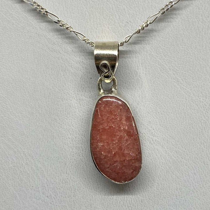 Rhodochrosite SS Pendant-TM1608