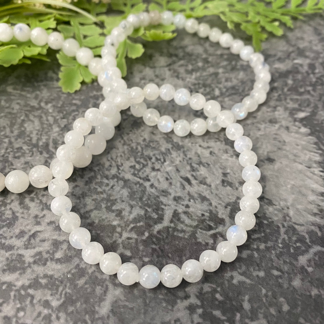 Rainbow Moonstone (6-8 mm) Bracelet