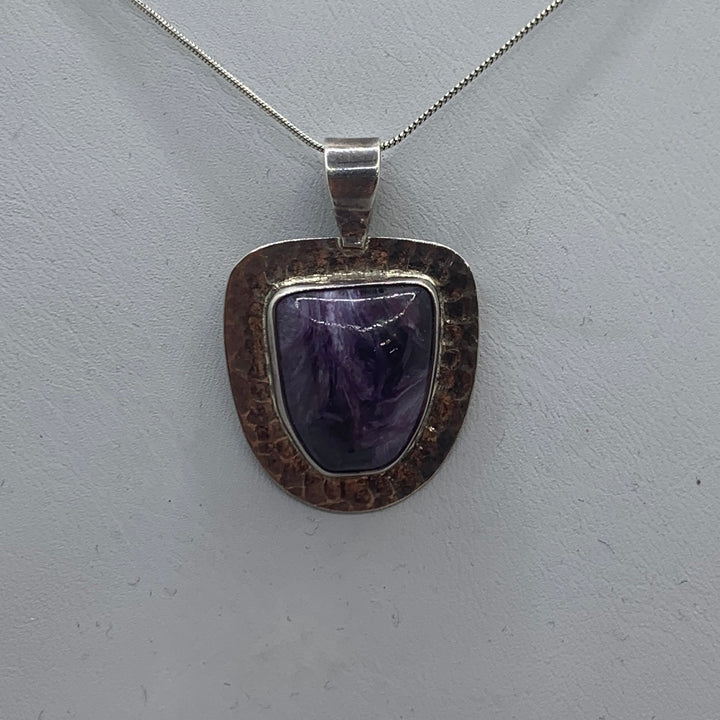 Charoite Pendant SS