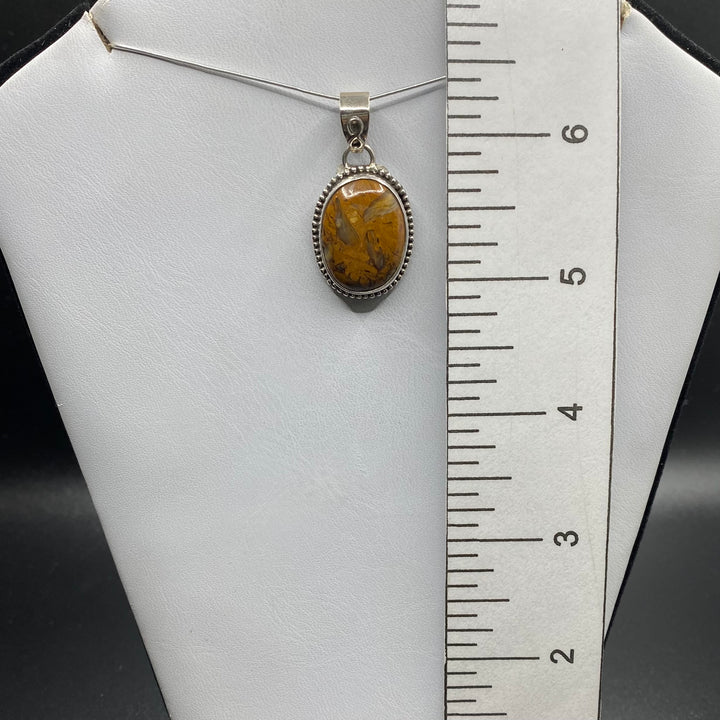 Pietersite Oval SS Pendant-TM135