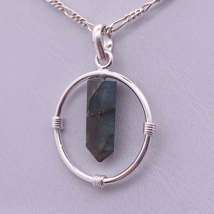 Labradorite Pendant SS  - MNS949