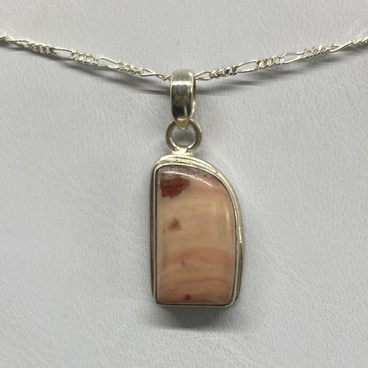 Porcelain Jasper SS Pendant-TM1621