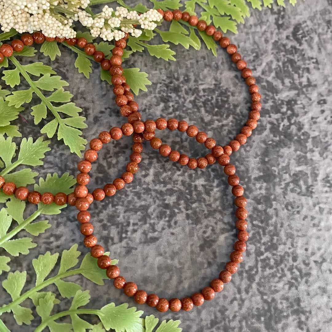 Goldstone (4mm) Bracelet
