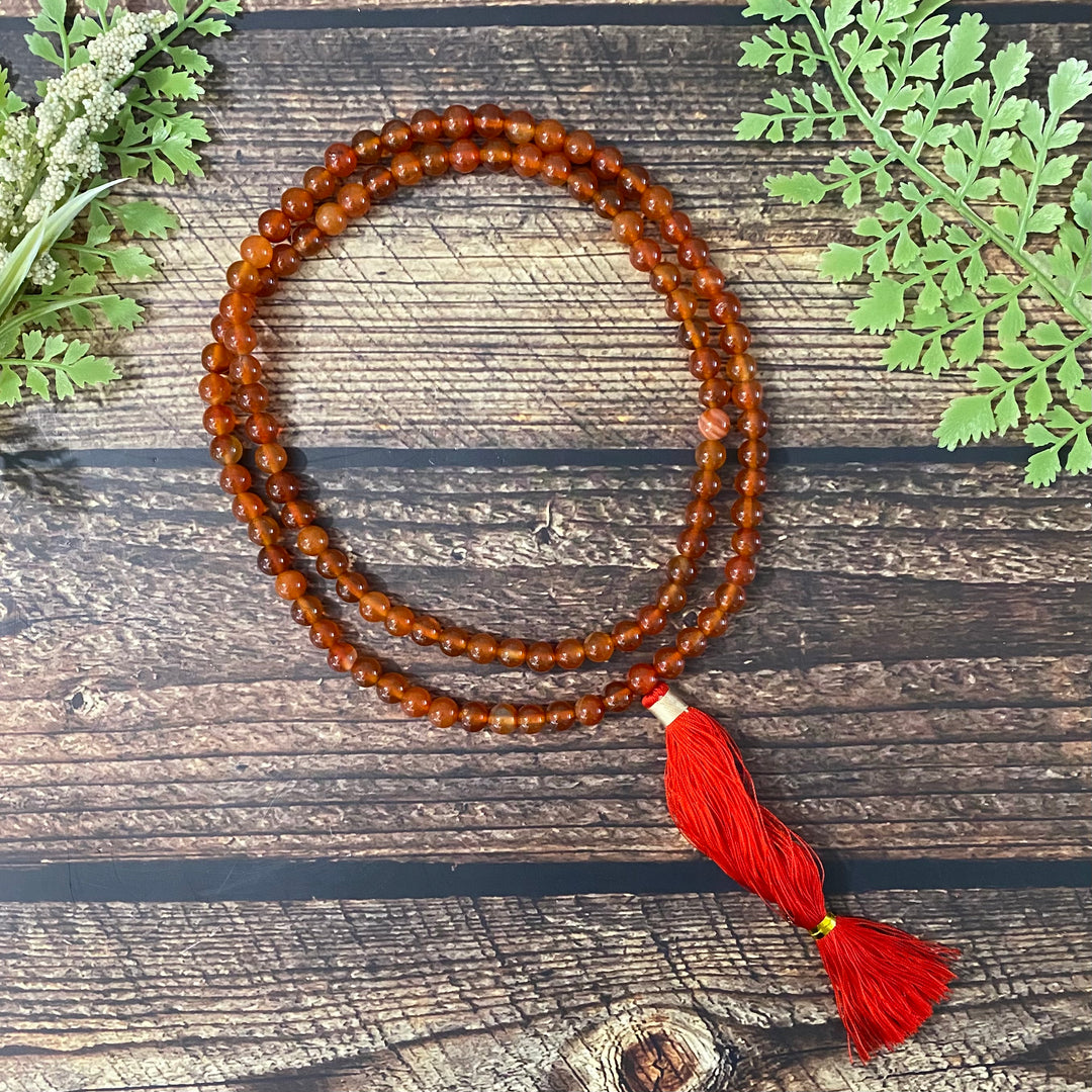 Carnelian Mala Prayer Beads