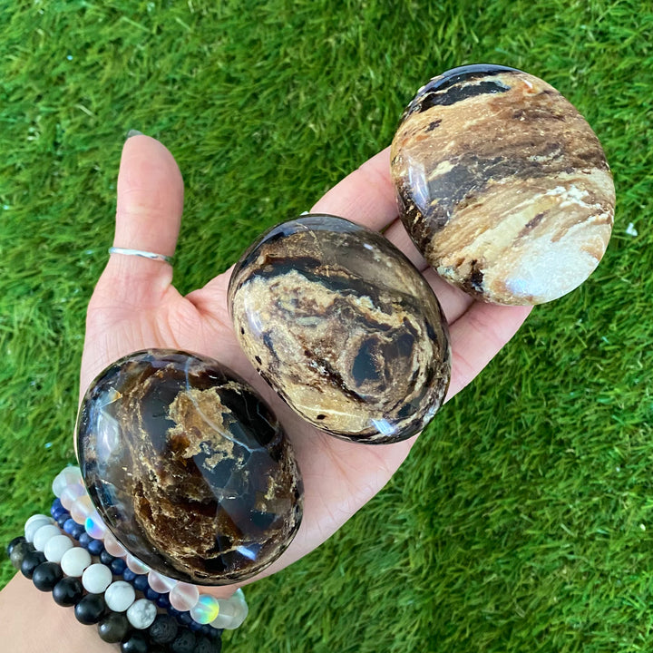 Black Opal Palm Stone PS41-2