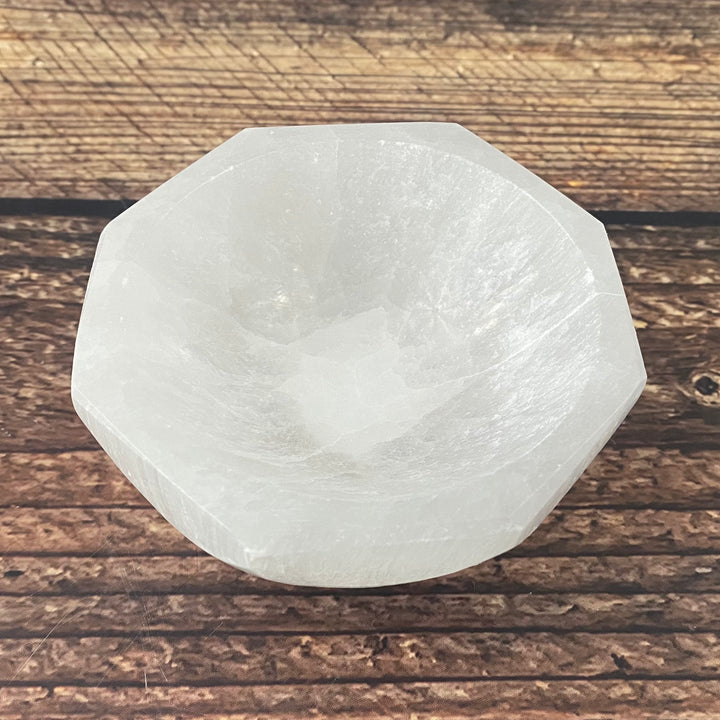 Selenite Bowl-Hex Shape