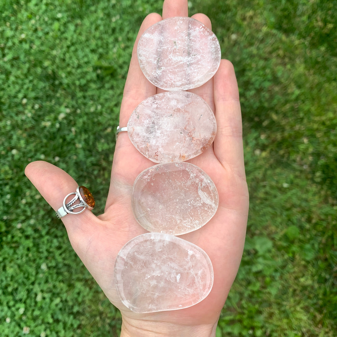 Clear Quartz Flat Stone