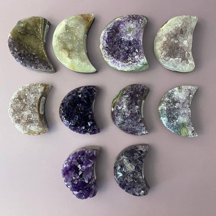 Amethyst Moon Clusters MS1-8