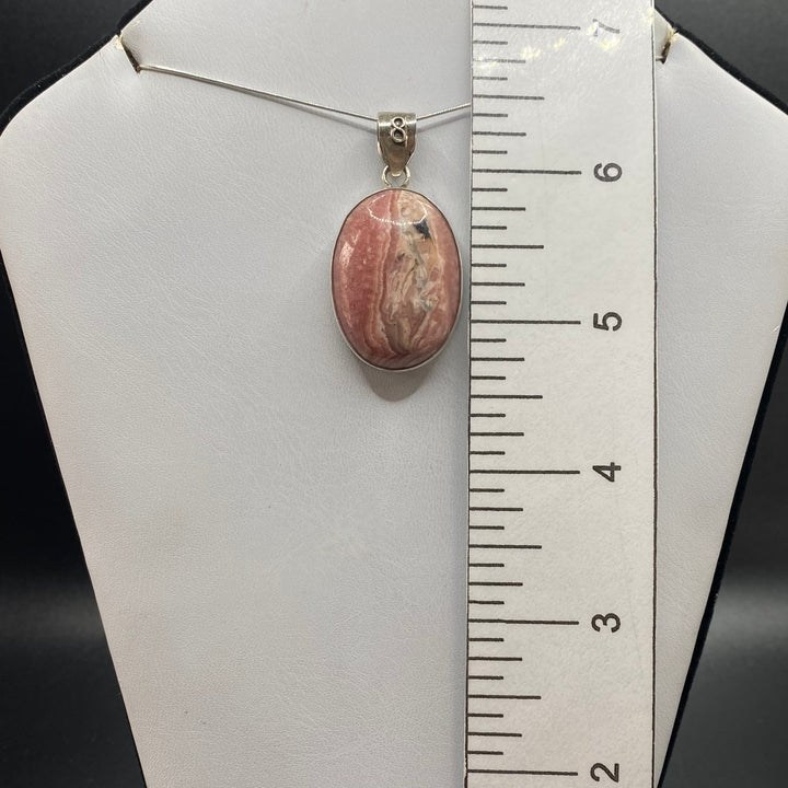 Rhodochrosite SS Pendant-TM162