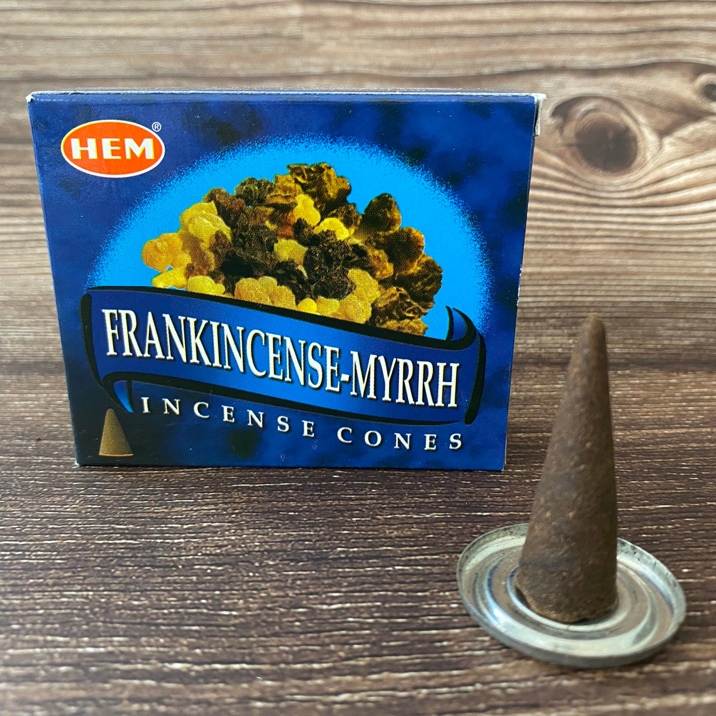 HEM - Frankincense & Myrrh Cone Incense (10 pack)