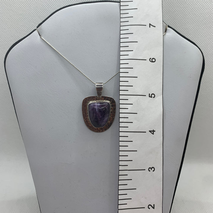 Charoite Pendant SS