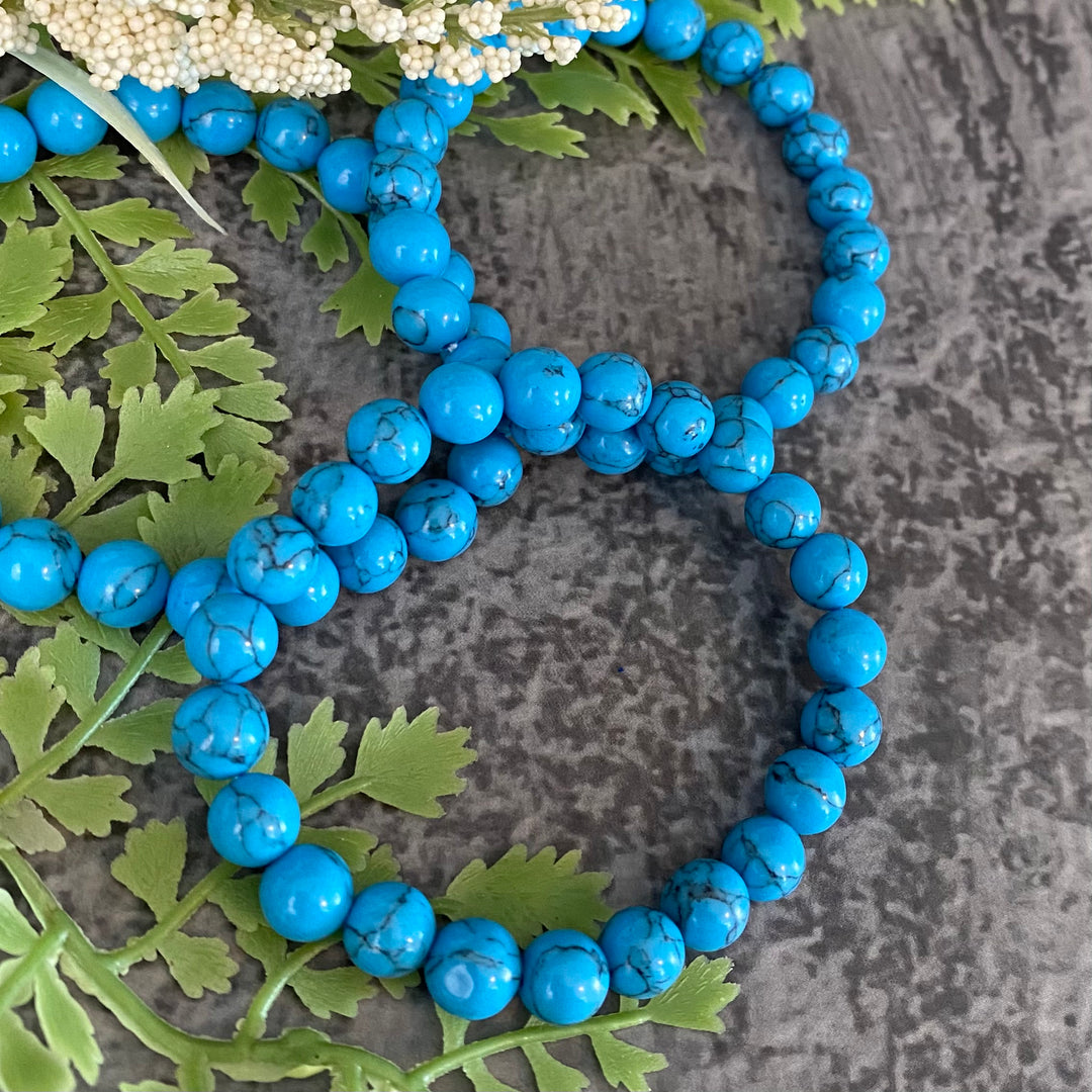 Turquoise (reconstituted) (8mm) Bracelet