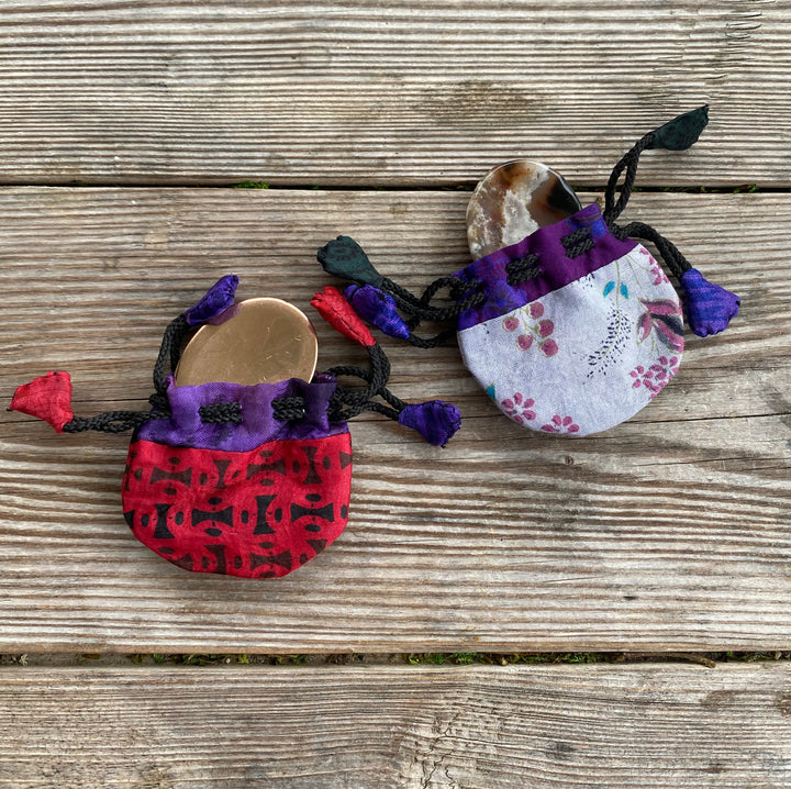 Silk Drawstring Pouch -Small