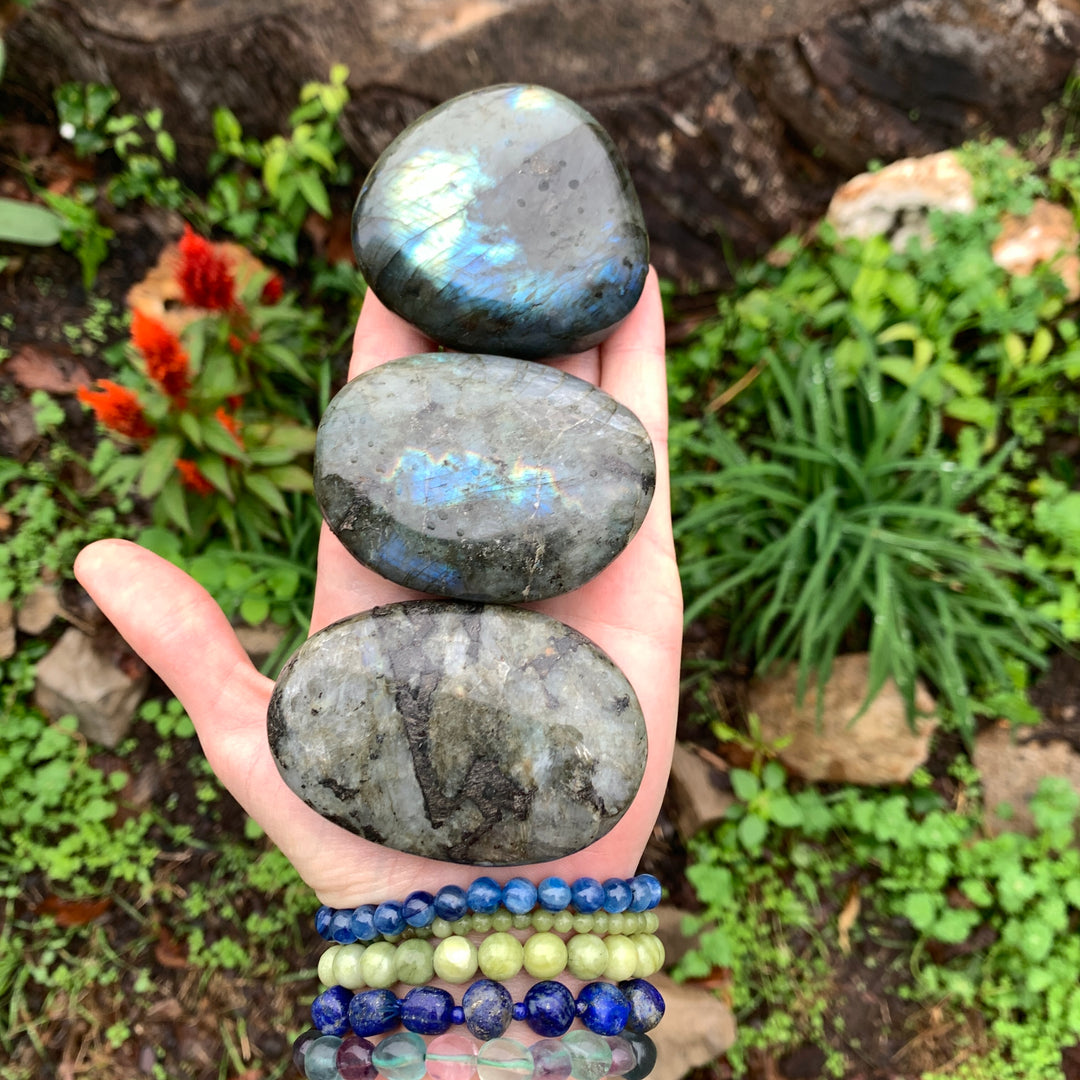Labradorite Palm Stone PS15-7WZ